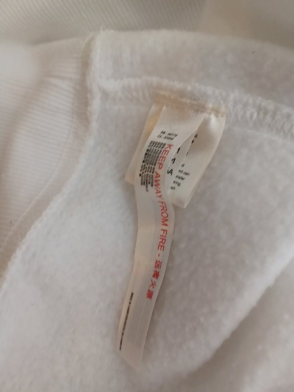 Free People Movement Believe It Lace Up Oversize Crop Hoodie White Womens Sz M - Picture 8 of 10